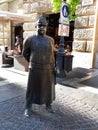 The Fat Policeman Statue in Budapest a city that it is the vibrant and art loving capital of Hungary in Europe